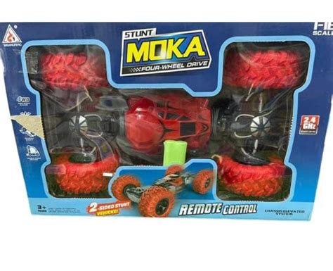 "Toy Stunts Double-Sided Stunt Racing Moka RC Car | 4WD Off-Road Rock ...