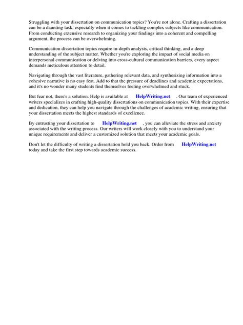 Communication Dissertation Topics 的图像结果