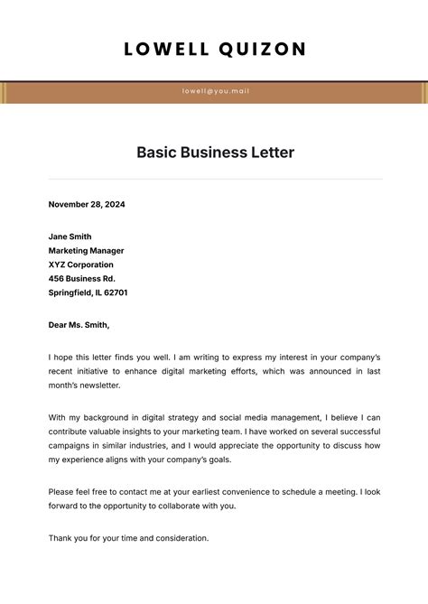 Basic Business Letter Format 的图像结果