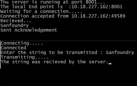 Client Server C Program Linux 的图像结果