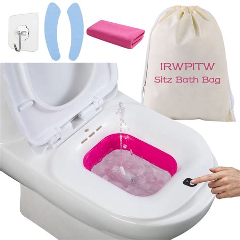 IRWPITW Sitz Bath, Electric Sitz Bath for Toilet Seat, Sitz Bath f, Postpartum Care Tub for ...