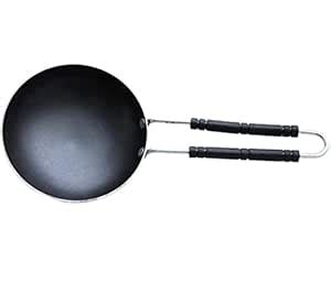 Ganapathi Martin -Iron tadka pan Fry pan/Thalipu karandi with Handle ...