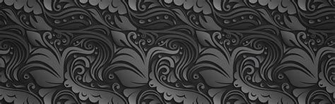 Download wallpaper flowers, background, pattern, black, section ...