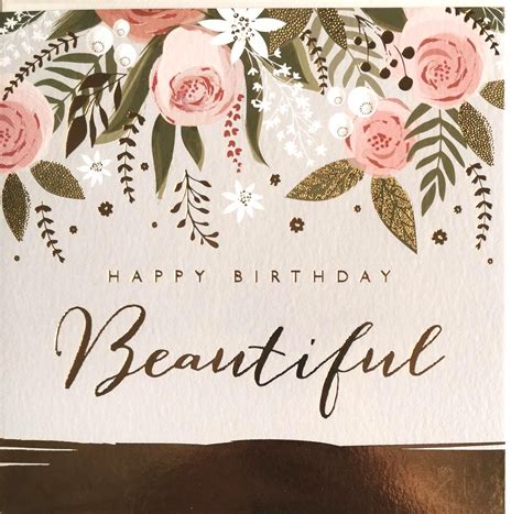 Happy Birthday Beautiful Card