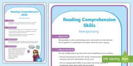 Reading Comprehension Skills: Evaluating Poster (Year 3-4)