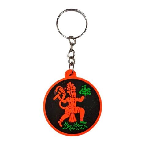 Sanjeevini Hanuman Rubber Key Chain – Sri Prarthana