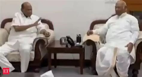 NCP leader Pawar meets Congress chief Kharge for talks on opposition ...