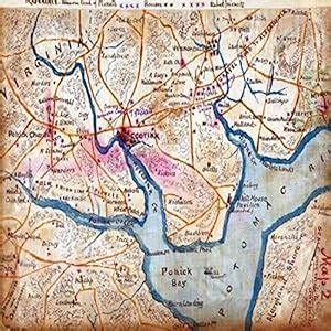 Map of the lower Potomac River showing picket lines January 1862 Union ...