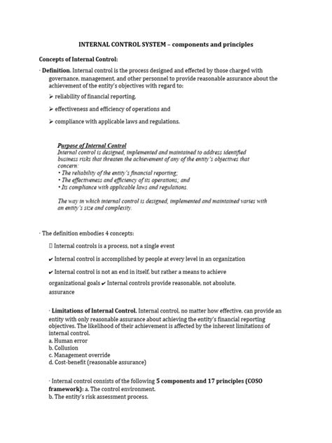 Internal Control System Tutorial Handouts 的图像结果