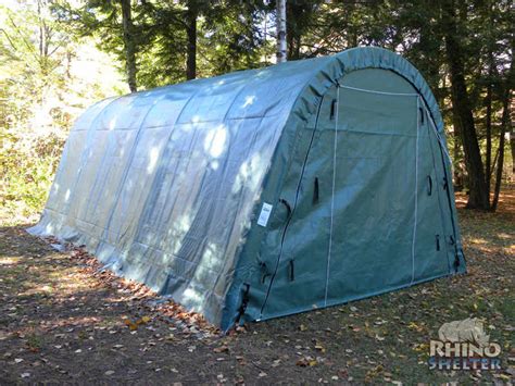 Rhino Shelter 12X24 Extended Instant Garage (Round Style) | Free Shipping