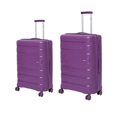 GAMME BALINA Hard-Sided PP Luggage Set of 2, Purple Color/Trolley ...