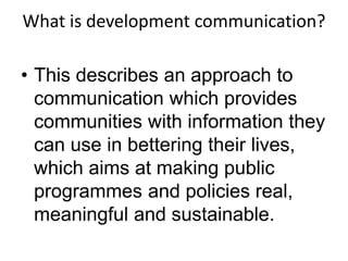 Image result for What Is Development Communication