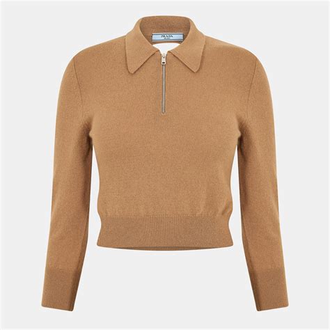 Prada Women's Quarter Zip Fleece Top | Flannels