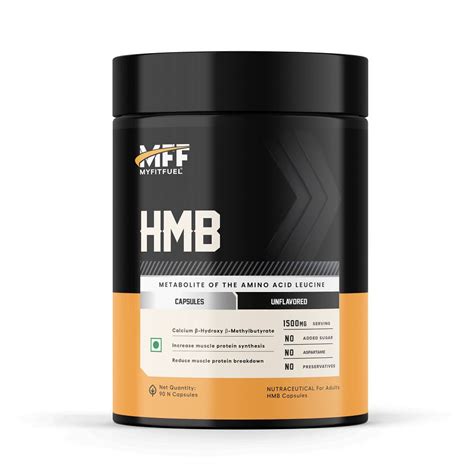 HMB (1500mg), Pure HMB for Muscle Strength, Muscle Gain – MyFitFuel