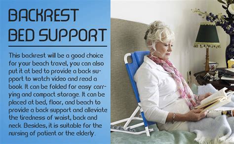 NEOSAFE Portable Folding Adjustable Bed Backrest Support Lifting Sit-up ...