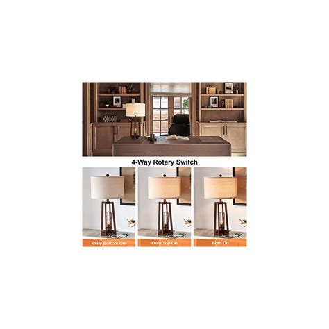 Buy Dungoo 26in Set of 2 Tall Table Lamps with USB & USB-C Port ...