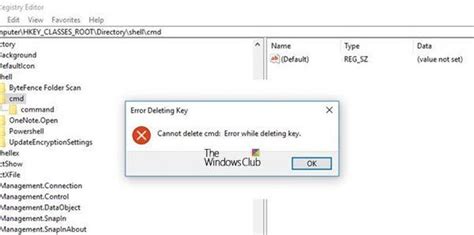 Image result for Cannot Delete Windows Defender Error While Deleting Key