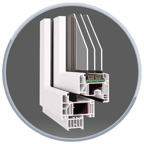 NEUE Kunststofffenster PRIME System Uw 76 kammersystem Bautiefen 93 mm ...
