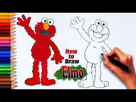 Elmo Drawing Tutorial 的图像结果