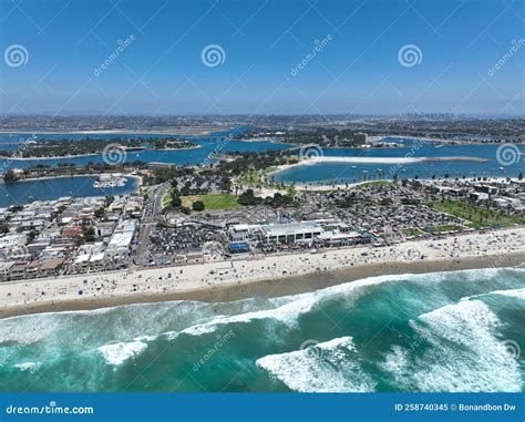 Aerial View of Belmont Park, an Amusement Park Built in 1925 on the ...