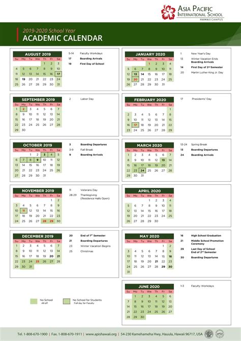 Uh Manoa Calendar