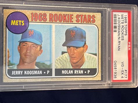 Mets Rookie Stars: Nolan Ryan #177 Prices [Rookie] | 1968 Topps ...