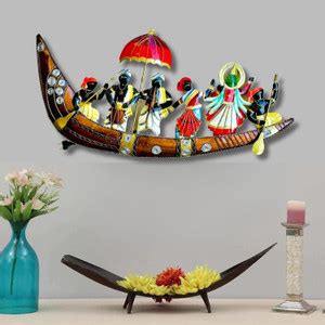 Pranjals House Kathakali Ship with LED Metal Handcrafted Wall Art for ...