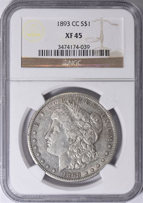 1893-CC Morgan Silver Dollar NGC XF-45 (Item 1739736 ...