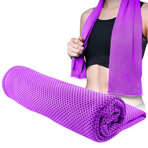 Strauss Anti-Microbial Sports Cooling Towel, 80 cm, (Purple ...