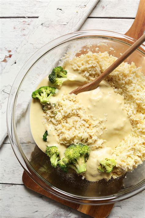 cheesy broccoli cauliflower rice casserole