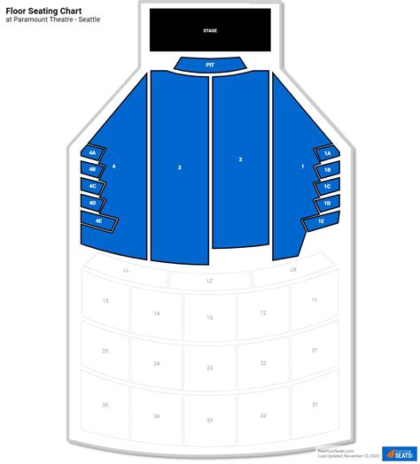 Paramount Theatre Seattle Seating Chart Washington Paramount Theatre,