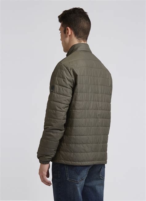 Red Full Sleeve Puffer Jacket | Pepe Jeans India