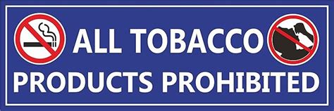 ALL TOBACCO PRODUCTS PROHIBITED SIGN BOARD : Amazon.in: Office Products