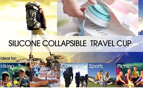 Baskety Silicone Collapsible Travel Cup - Silicone Folding Camping Cup ...
