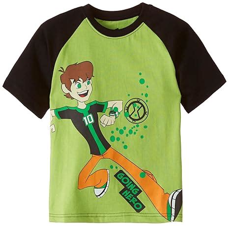 Buy Ben10 Boys' T-Shirt (IFTS0152_Kiwi and Black_9-10 Years) at Amazon.in