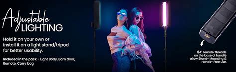 DIGITEK® (DSL-25W RGB) Stick Light Portable Handheld RGB LED Light Wand ...