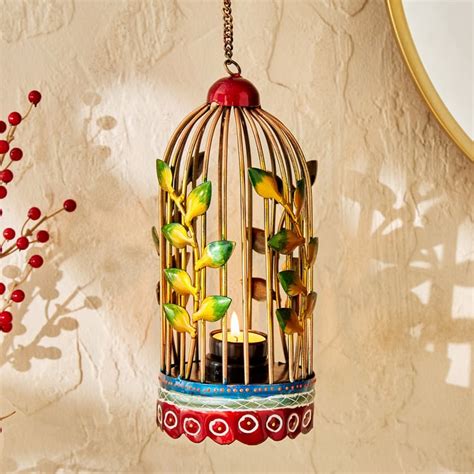 Buy Corsica Iron Hanging Cage T-Light Holder from Corsica by Home ...