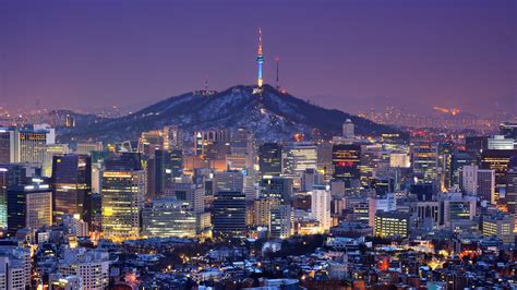 Seoul City - Seoul City, N Seoul Tower at night | Looks