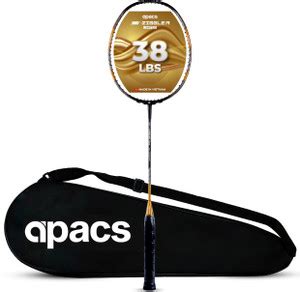 apacs Z-Ziggler Limited Edition (38 LBS) Black, Gold Unstrung Badminton ...