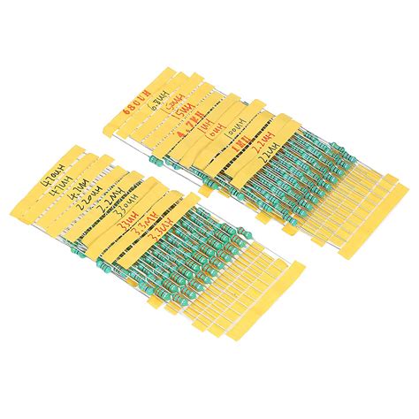 200Pcs φ0510 DIP Chromatic Ring Inductor Assortment Kit Set Tolerance ± ...