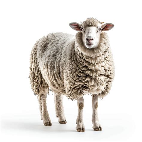 Premium Photo | Sheep isolated on white background