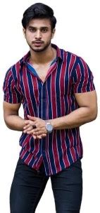 Spexia Men Striped Casual Multicolor Shirt - Buy Spexia Men Striped ...