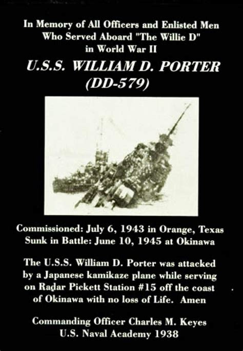 USS William D. Porter (DD-579) | National Museum of the Pacific War