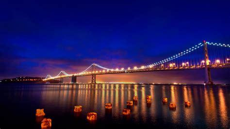 Download wallpaper 1920x1080 san francisco, lights, bridge, night, city ...