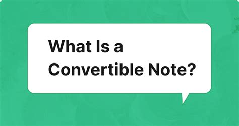 Image result for What Is a Convertible Note