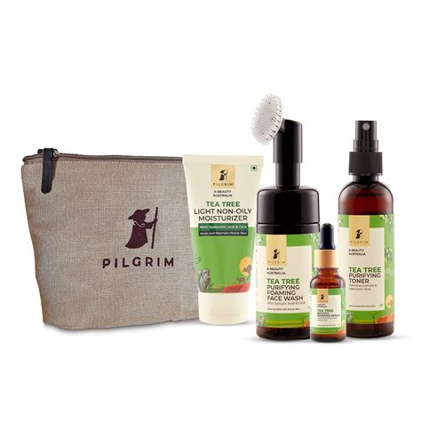Pilgrim Tea Tree Night Ritual Premium for Acne-Free Skin with FREE JUTE ...