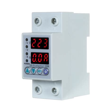 Реле контроля напряжения VA-Protector 220В, 40А (однофазное) с защитой ...