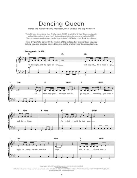 Image result for Abba Dancing Queen Easy Tutorial