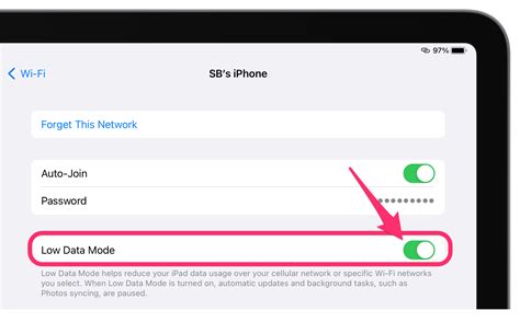 How to Turn Off 'Low Data Mode' when Connected to iPhone Hotspot ...