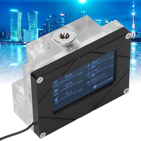Buy Zunate Water Cooling Flow Temperature Meter, G1/4 Water Cooling ...